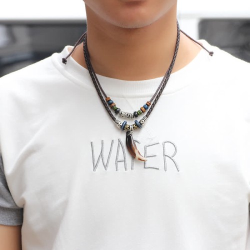 Ethnic Wolf Tooth Beads Wealth Necklace