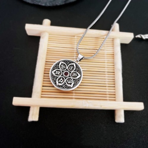 Om Mani Padme Hum Purity Necklace Pendant Om Mani Padme Hum Purity Necklace Pendant