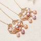 Gold-plated Pearl Chinese Lock Sincerity Necklace Gold-plated Pearl Chinese Lock Sincerity Necklace