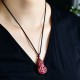 Laughing Buddha Yin Yang Cinnabar Blessing Necklace
