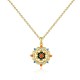 925 Sterling Silver Lotus Flower Zircon Necklace 925 Sterling Silver Lotus Flower Zircon Necklace