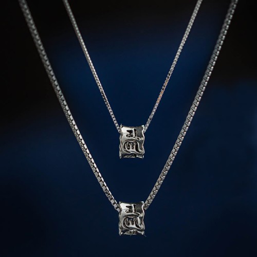 925 Silver Tibetan Om Mani Padme Hum Necklace Pendant 925 Silver Tibetan Om Mani Padme Hum Necklace Pendant