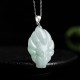 Nine Tailed Fox Jade Prosperity Necklace Pendant
