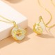 Dragon Jade Golden Dragon Peace Necklace Pendant Dragon Jade Golden Dragon Peace Necklace Pendant