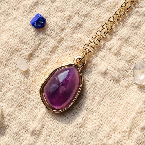 Green Aventurine Amethyst Rose Quartz Necklace