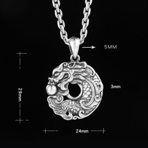 Koi Fish Dragon Peace Buckle Necklace Koi Fish Dragon Peace Buckle Necklace