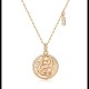 925 Sterling Silver Tridacna Stone Year of the Dragon Necklace 925 Sterling Silver Tridacna Stone Year of the Dragon Necklace