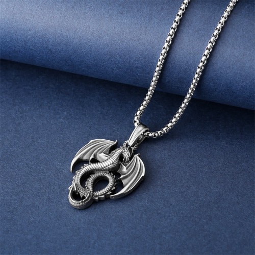 Pure Tin Dragon Luck Necklace Pure Tin Dragon Luck Necklace