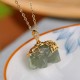 925 Sterling Silver Jade Elephant Blessing Necklace
