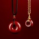 Cinnabar Peace Buckle Calm Blessing Necklace Cinnabar Peace Buckle Calm Blessing Necklace