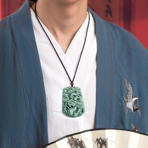 Chinese Zodiac Dragon Jade Strength Necklace Chinese Zodiac Dragon Jade Strength Necklace
