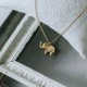 Elephant Titanium Steel Luck Necklace