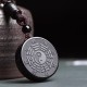 Black Obsidian Bagua Yin Yang Strength Necklace Black Obsidian Bagua Yin Yang Strength Necklace