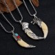 Titanium Steel Imitation Wolf Tooth Balance Necklace Titanium Steel Imitation Wolf Tooth Balance Necklace