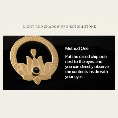 Lotus Titanium Steel Enlightenment Necklace Pendant