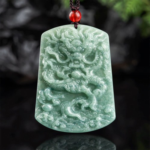 Jade Zodiac Dragon Sea Luck Necklace Jade Zodiac Dragon Sea Luck Necklace