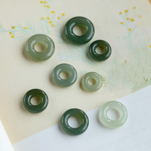 Round Jade Peace Buckle Luck Necklace Pendant Round Jade Peace Buckle Luck Necklace Pendant