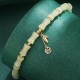 Hetian Jade Bamboo Fu Character Necklace Set Hetian Jade Bamboo Fu Character Necklace Set
