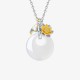 925 Silver Chalcedony Twelve Months Flower Harmony Pendant 925 Silver Chalcedony Twelve Months Flower Harmony Pendant