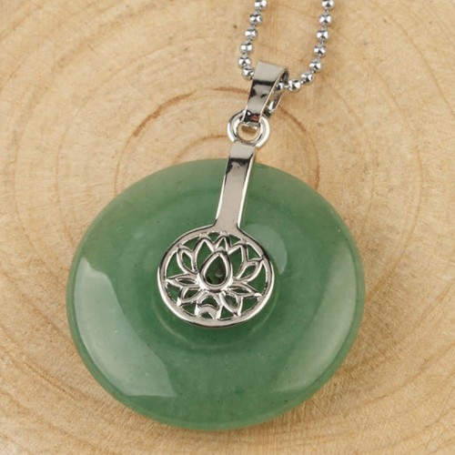 Amethyst Pink Crystal Lotus Healing Necklace Amethyst Pink Crystal Lotus Healing Necklace