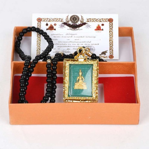 Obsidian Buddha Serenity Necklace