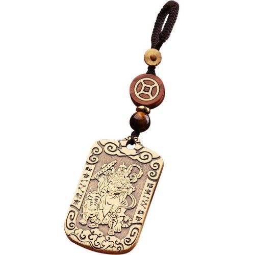 Zhao Gongming Copper Protection Necklace Pendant