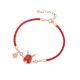 925 Sterling Silver Year of the Dragon Red Agate Necklace 925 Sterling Silver Year of the Dragon Red Agate Necklace