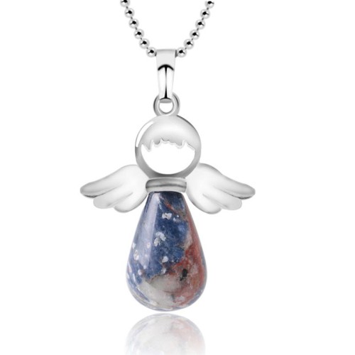Little Angel Wings Crystal Luck Necklace Little Angel Wings Crystal Luck Necklace