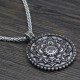 Six True Words Peace Flower Pattern Necklace