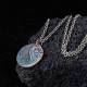 990 Sterling Silver Yin Yang Water Fire Balance Pendant