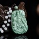 Natural Jade Guan Gong Wealth Amulet Necklace Natural Jade Guan Gong Wealth Amulet Necklace
