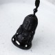 Black Obsidian Crystal Buddha Protection Necklace Black Obsidian Crystal Buddha Protection Necklace