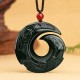 Hetian Cyan Jade Success Necklace Pendant