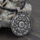 Six True Words Peace Flower Pattern Necklace