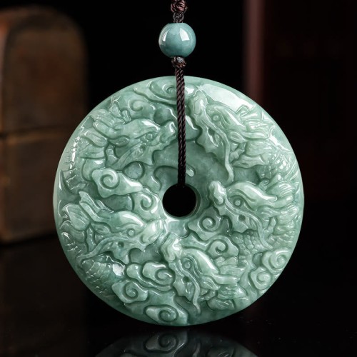 Year of the Dragon Jade Nine Dragons Protection Necklace Year of the Dragon Jade Nine Dragons Protection Necklace