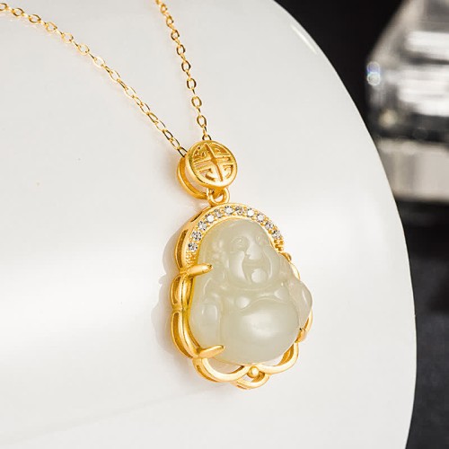 925 Sterling Silver Jade Protection Necklace 925 Sterling Silver Jade Protection Necklace