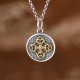 925 Sterling Silver Double Dorje Vajra Necklace 925 Sterling Silver Double Dorje Vajra Necklace