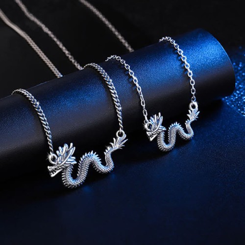 925 Sterling Silver Dragon Protection Necklace 925 Sterling Silver Dragon Protection Necklace