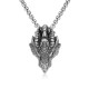 Pure Tin Dragon Head Protection Luck Necklace Pure Tin Dragon Head Protection Luck Necklace