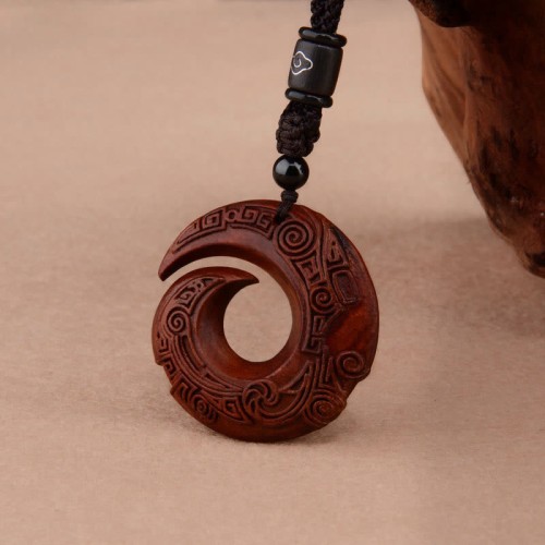 Red Sandalwood Ebony Wood Luck Necklace Pendant Red Sandalwood Ebony Wood Luck Necklace Pendant