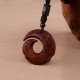 Red Sandalwood Ebony Wood Luck Necklace Pendant Red Sandalwood Ebony Wood Luck Necklace Pendant