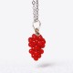 Garnet Red Agate Black Onyx Protection Necklace Pendant