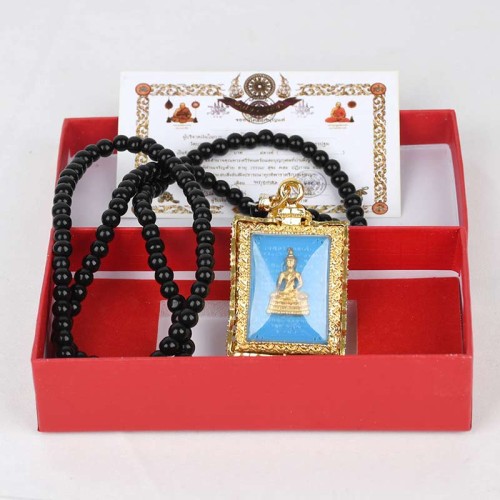 Obsidian Buddha Serenity Necklace