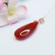 925 Silver Waterdrop Red Agate Confidence Necklace 925 Silver Waterdrop Red Agate Confidence Necklace