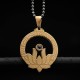 Lotus Titanium Steel Enlightenment Necklace Pendant