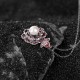 999 Sterling Silver Peony Flower Pearl Necklace 999 Sterling Silver Peony Flower Pearl Necklace