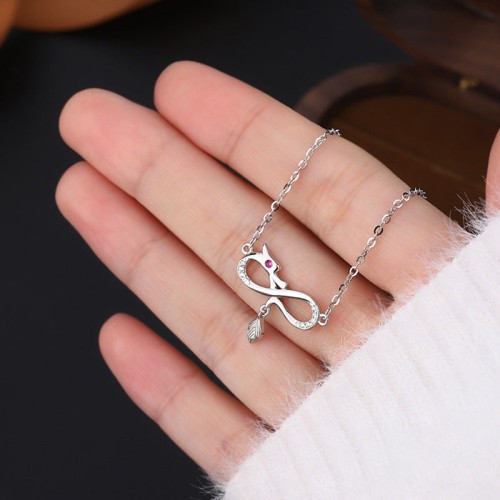 999 Silver Dragon Endless Knot Protection Pendant
