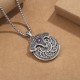 Peony Flower Copper Coins Wealth Necklace Pendant Peony Flower Copper Coins Wealth Necklace Pendant