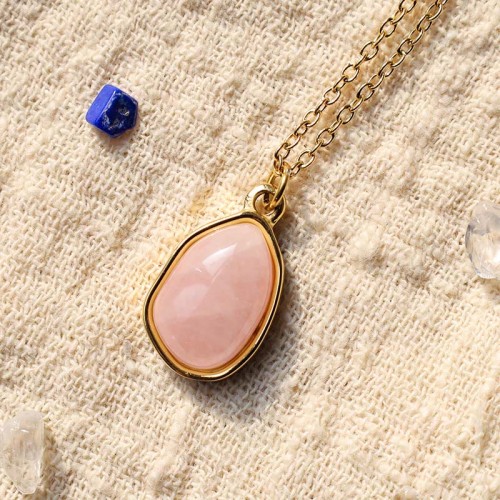 Green Aventurine Amethyst Rose Quartz Necklace