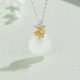 925 Silver Chalcedony Twelve Months Flower Harmony Pendant 925 Silver Chalcedony Twelve Months Flower Harmony Pendant